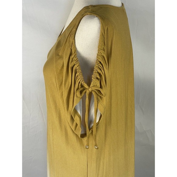 Est. 1946 Womens Size 14W / 16W Gold Cream & Green Ombre Maxi Pocket Maxi Dress - Picture 4 of 11
